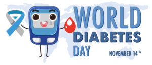World Diabetes Day Logo Design illustration